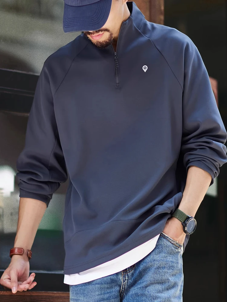 Large Size Hoodie Windproof Half Zip Long Sleeve Men's Loose Fit Cityboy Shoulder Insert Outerwear Trendy Autumn New Style
Large Size Hoodie Windproof Half Zip Long Sleeve Men's Loose Fit Cityboy Shoulder Insert Outerwear Trendy Autumn New Style