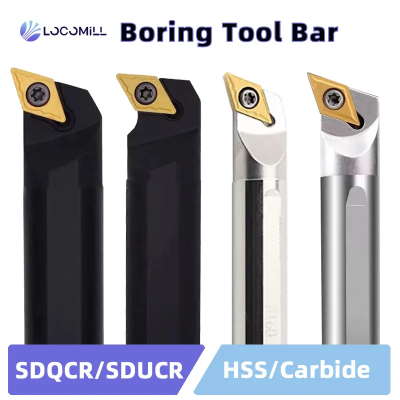 LOCO SDXCR SDUCR SDQCR Lathe Screw Boring Bar S10K S12M Internal Turning HSS C08K DCMT Carbide Alloy Steel Tool Holder 0902 11T3
LOCO SDXCR SDUCR SDQCR Lathe Screw Boring Bar S10K S12M Internal Turning HSS C08K DCMT Carbide Alloy Steel Tool Holder 0902 11T3