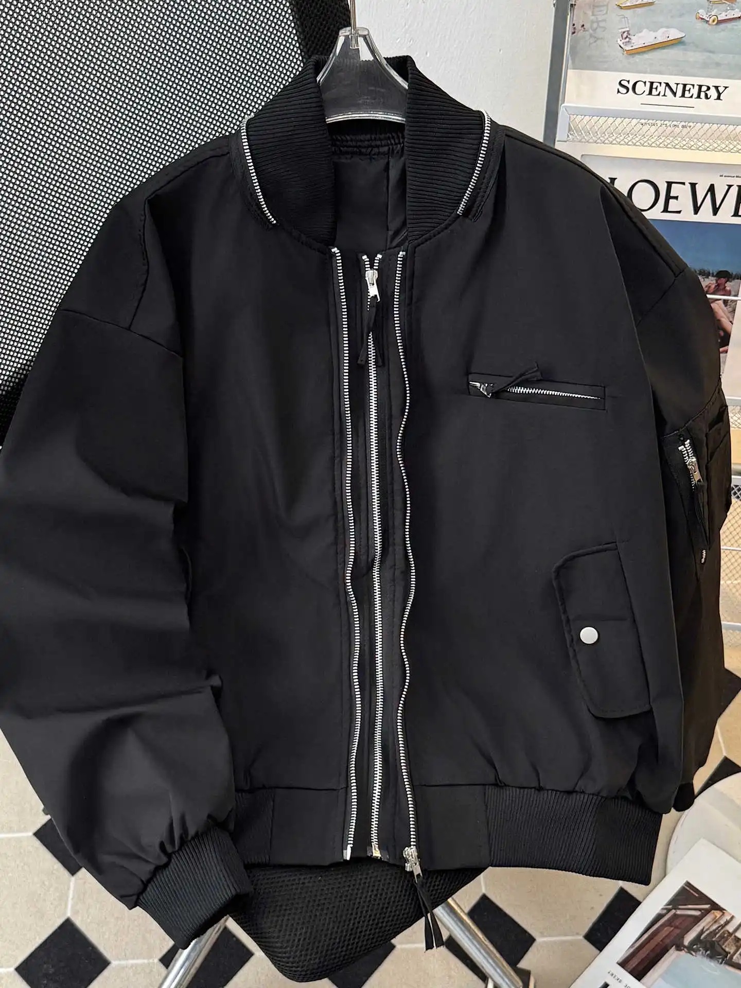 Women Black Gothic Autumn Jacket Coat Harajuku Long Sleeve Baseball Jacket Fashion Vintage Oversize Outerwear 2000s Clothes 2025
Women Black Gothic Autumn Jacket Coat Harajuku Long Sleeve Baseball Jacket Fashion Vintage Oversize Outerwear 2000s Clothes 2025