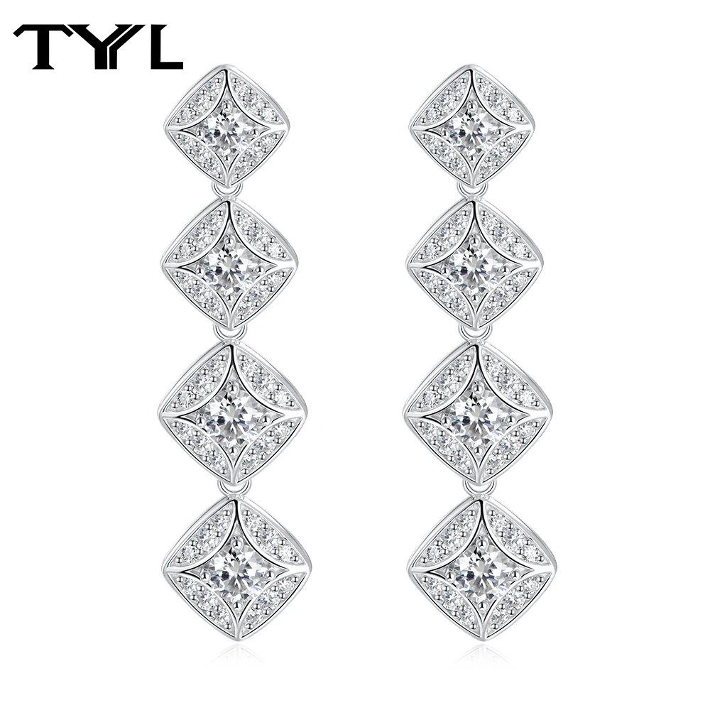 TYYL Moissanite Long Drop Earrings 40MM 925 Sterling Silver Four Leaf Clover Shape Dangle Earring Wedding Party Fine Jewelry
TYYL Moissanite Long Drop Earrings 40MM 925 Sterling Silver Four Leaf Clover Shape Dangle Earring Wedding Party Fine Jewelry