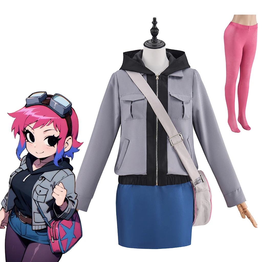 Scott Pilgrim Ramona Flowers Cosplay Costume Women's Punk Coat Skirts Postman Uniform Suit Halloween Party Disguise Outfits
Scott Pilgrim Ramona Flowers Cosplay Costume Women's Punk Coat Skirts Postman Uniform Suit Halloween Party Disguise Outfits