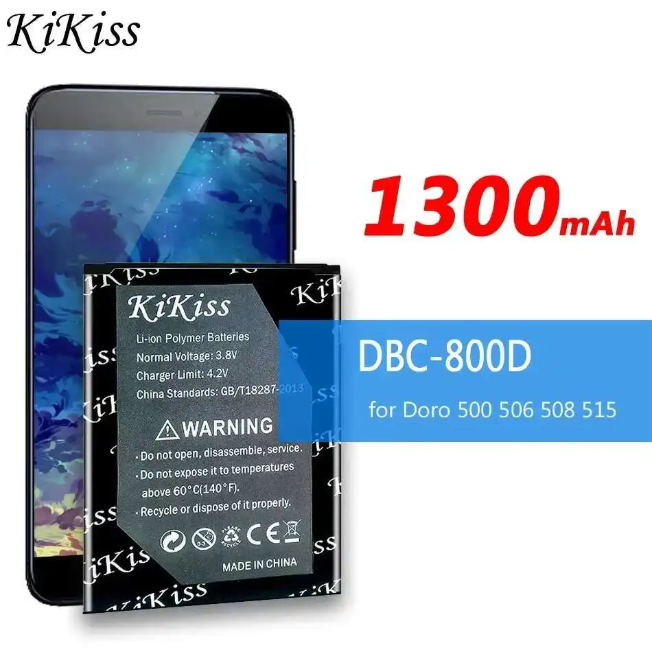 1300mAh Stable Good Low-Temperature Performance Mobile Phone Battery For Doro 500 506 508 509 510 515 6520 6030 Dbc-800D
1300mAh Stable Good Low-Temperature Performance Mobile Phone Battery For Doro 500 506 508 509 510 515 6520 6030 Dbc-800D