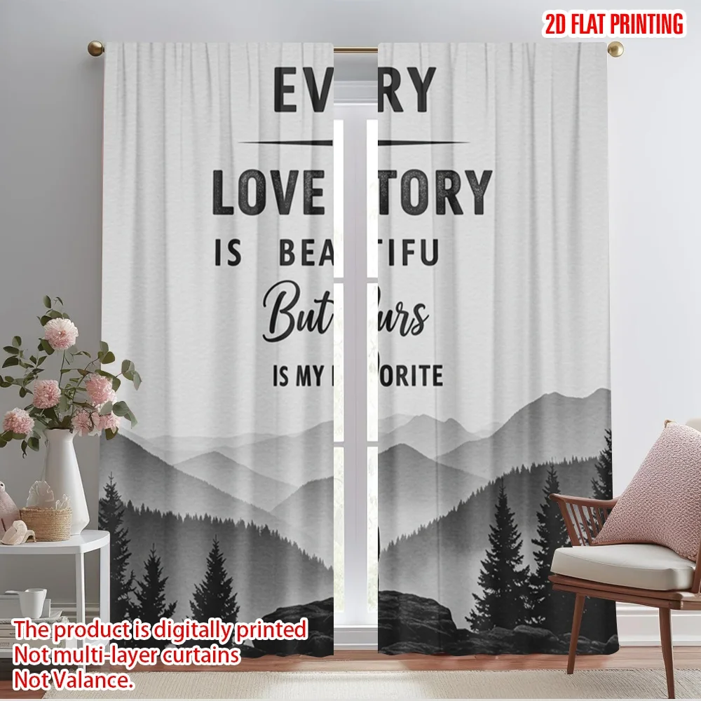 2pcs 2D flat printing Window Drapes Every Love Story Beautiful Favorite Polyester Without Electricity Party Decorations Use for
2pcs 2D flat printing Window Drapes Every Love Story Beautiful Favorite Polyester Without Electricity Party Decorations Use for