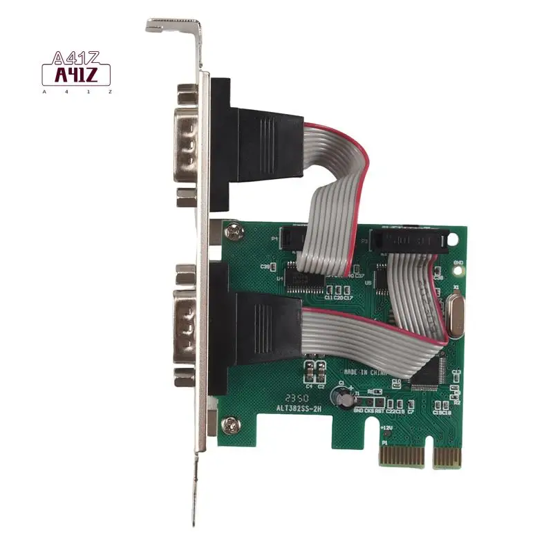 A41Z-PCI Express 2-портовая последовательная плата контроллера RS232 Com Db9 PCI-E 1,0 X 1 чип WCH382 с низкопрофильным кронштейном
A41Z-PCI Express 2-портовая последовательная плата контроллера RS232 Com Db9 PCI-E 1,0 X 1 чип WCH382 с низкопрофильным кронштейном
