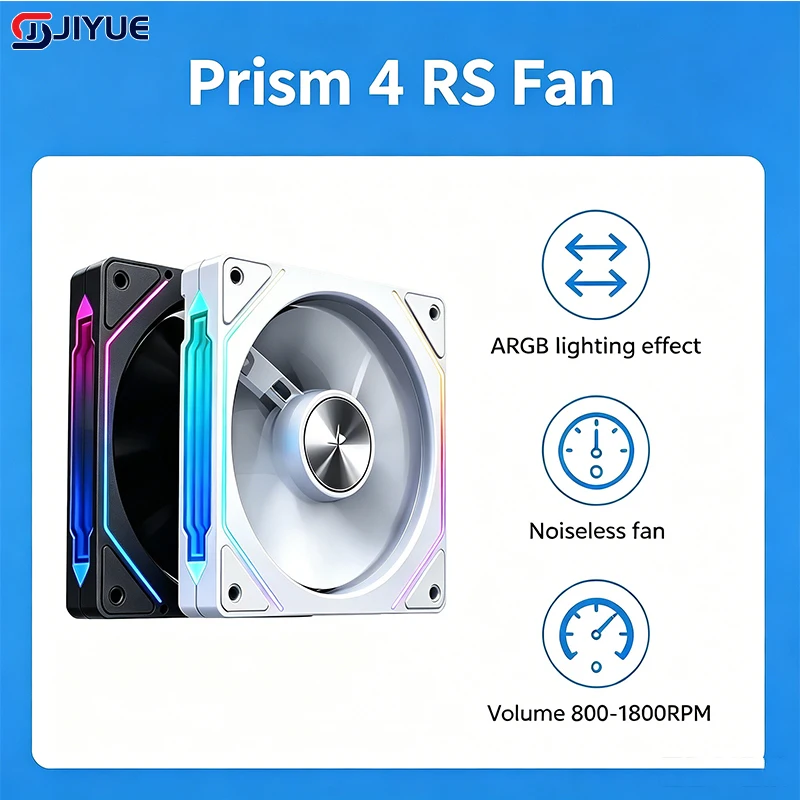 Prism 4 RS 12cm Noiseless Fan ARGB Pc Case Ventiladores 4 Pin 12v Volume 800-1800RPM Gaming PC Cooling Kit ARGB Fans
Prism 4 RS 12cm Noiseless Fan ARGB Pc Case Ventiladores 4 Pin 12v Volume 800-1800RPM Gaming PC Cooling Kit ARGB Fans