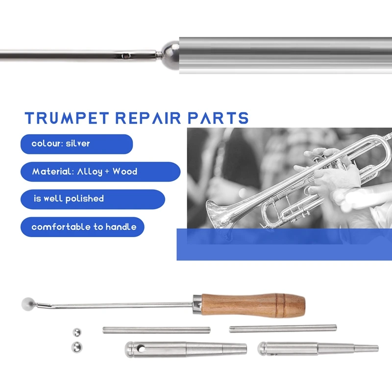 ABUE-Trumpet Elbow Repair Horn Maintenance Wrench With Solid Wood Handle Trumpet Mouth Tools For Trumpet French Horn
ABUE-Trumpet Elbow Repair Horn Maintenance Wrench With Solid Wood Handle Trumpet Mouth Tools For Trumpet French Horn