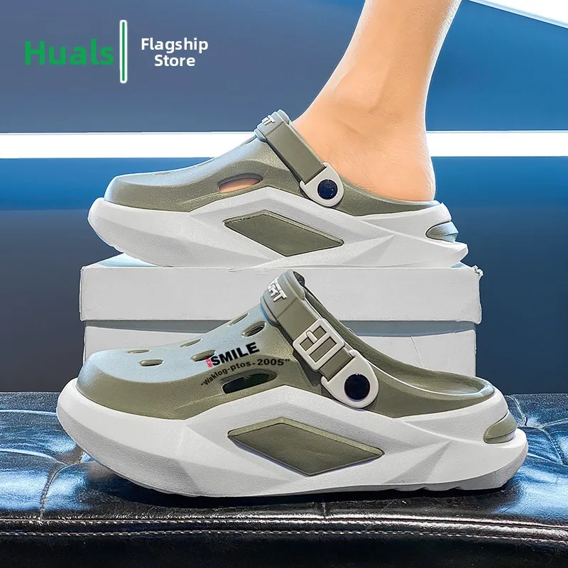 Unisex Summer Outdoor Anti-Slip Driving Thick Bottom Heightening Sandals Casual Sports Beach Slippers Open-Toe Slip-On Shoes
Unisex Summer Outdoor Anti-Slip Driving Thick Bottom Heightening Sandals Casual Sports Beach Slippers Open-Toe Slip-On Shoes