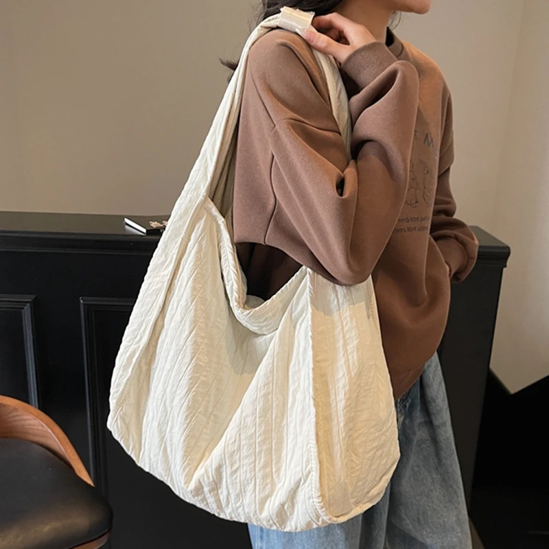 Women Canvas Cotton Shoulder Bag Ladies Casual Tote Soft Crossbody bags Striped Cloth Purse Female Travel Shopping Bag Handbag
Women Canvas Cotton Shoulder Bag Ladies Casual Tote Soft Crossbody bags Striped Cloth Purse Female Travel Shopping Bag Handbag