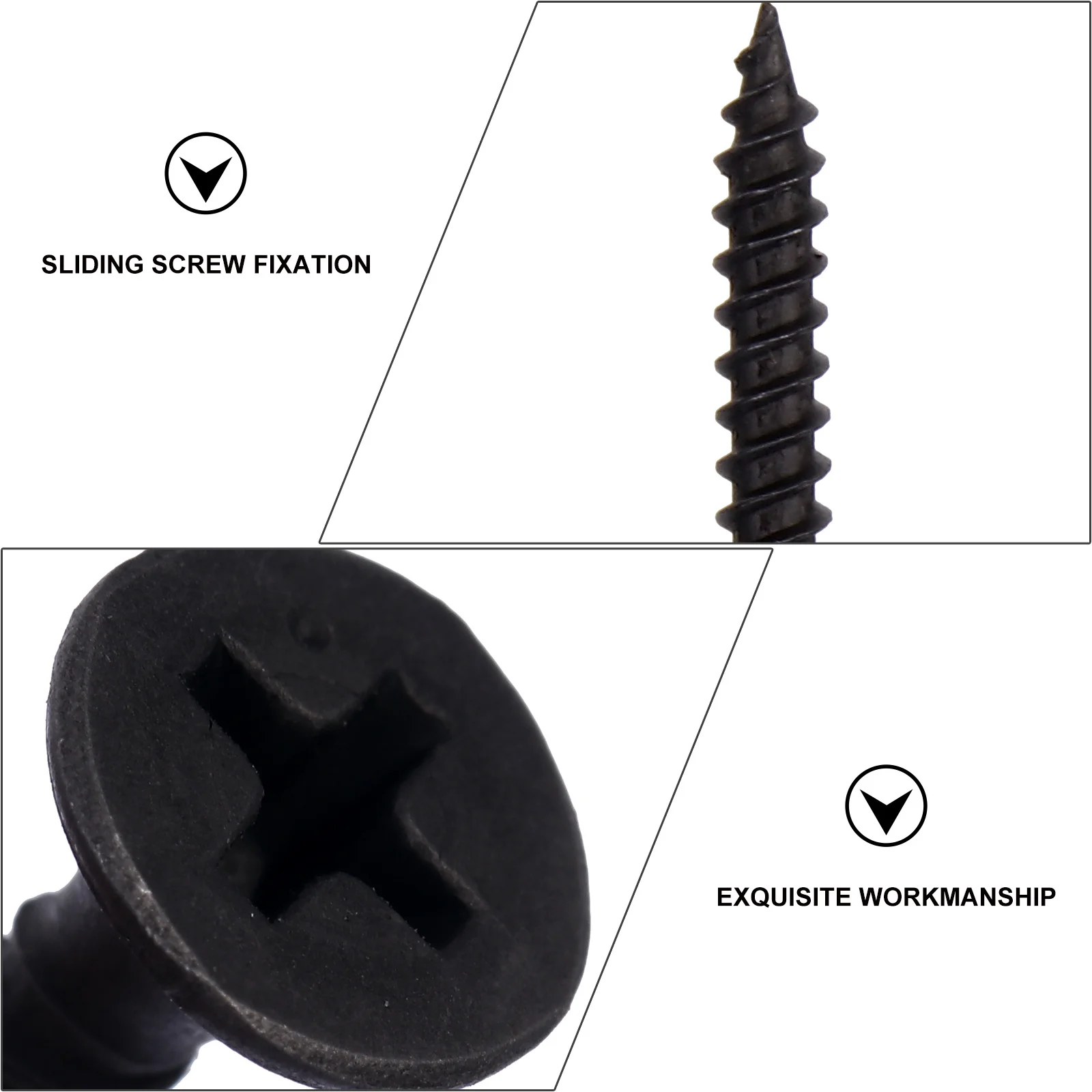 1Set Black Hardened Cross Round Head Screws Set Durable Practical Multi-Purpose Fixing Screws for Repairing Household
1Set Black Hardened Cross Round Head Screws Set Durable Practical Multi-Purpose Fixing Screws for Repairing Household