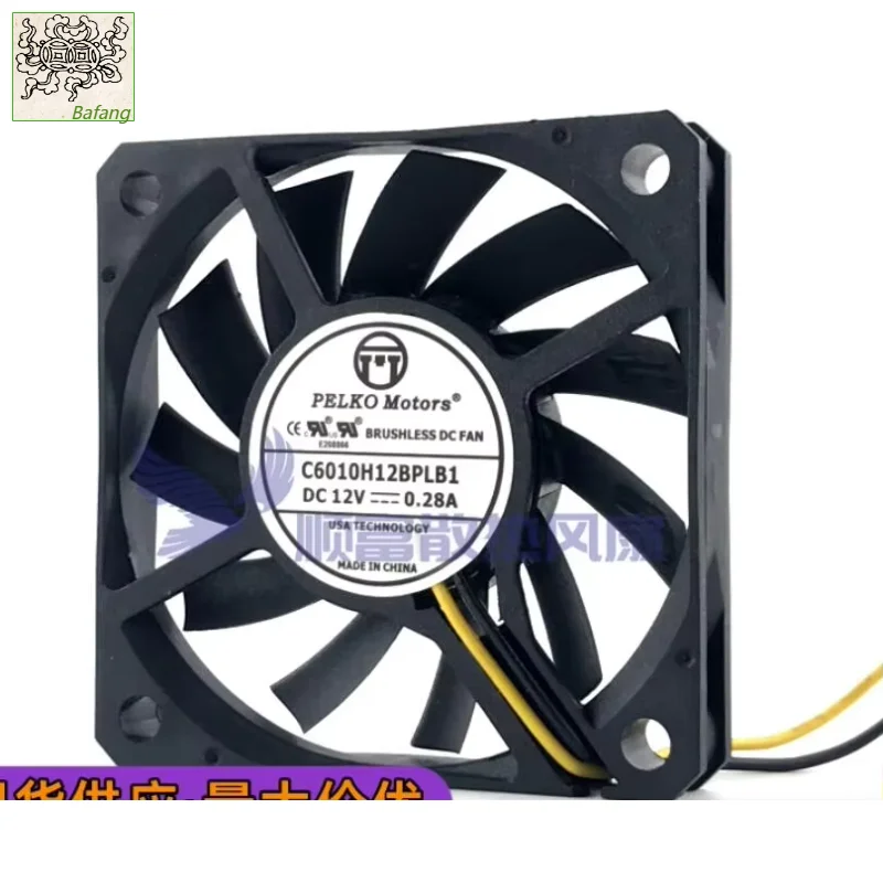 Ltsf For PELKO C6010H12BPLB1 DC 12V 0.28A 60x60x10mm 2-Wire Server Cooling Fan
Ltsf For PELKO C6010H12BPLB1 DC 12V 0.28A 60x60x10mm 2-Wire Server Cooling Fan