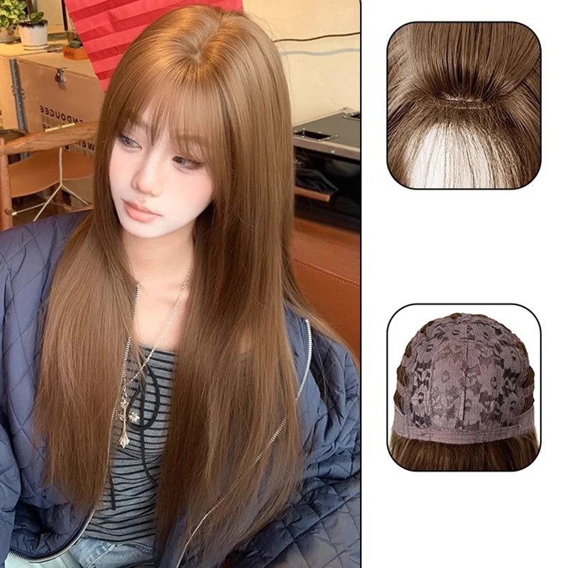 Женский модный парик из синтетического высокотемпературного волокна, длинные прямые волосы
Женский модный парик из синтетического высокотемпературного волокна, длинные прямые волосы