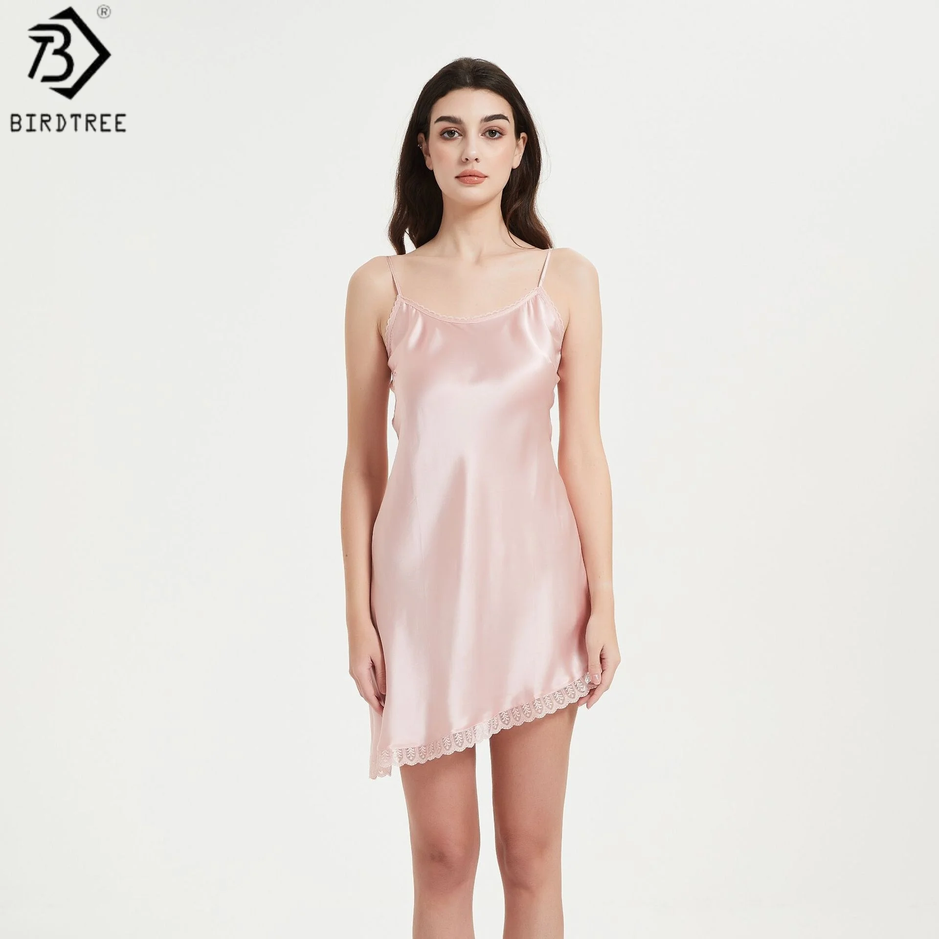 Birdtree, 16 мм, 100% натуральный шелк, ночная сорочка, женская однотонная атласная пижама без рукавов, домашнее платье, весна 2026, новинка D63305JF
Birdtree, 16 мм, 100% натуральный шелк, ночная сорочка, женская однотонная атласная пижама без рукавов, домашнее платье, весна 2026, новинка D63305JF