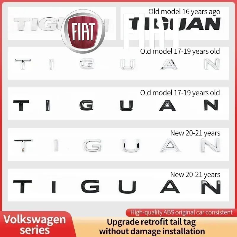 1Pcs ABS Car Logo Letter Sticker Rear Tail Door Trunk Sticker Rear Emblem Sticker FOR VW TIGUAN 2016-2021 Accessories Styling
1Pcs ABS Car Logo Letter Sticker Rear Tail Door Trunk Sticker Rear Emblem Sticker FOR VW TIGUAN 2016-2021 Accessories Styling
