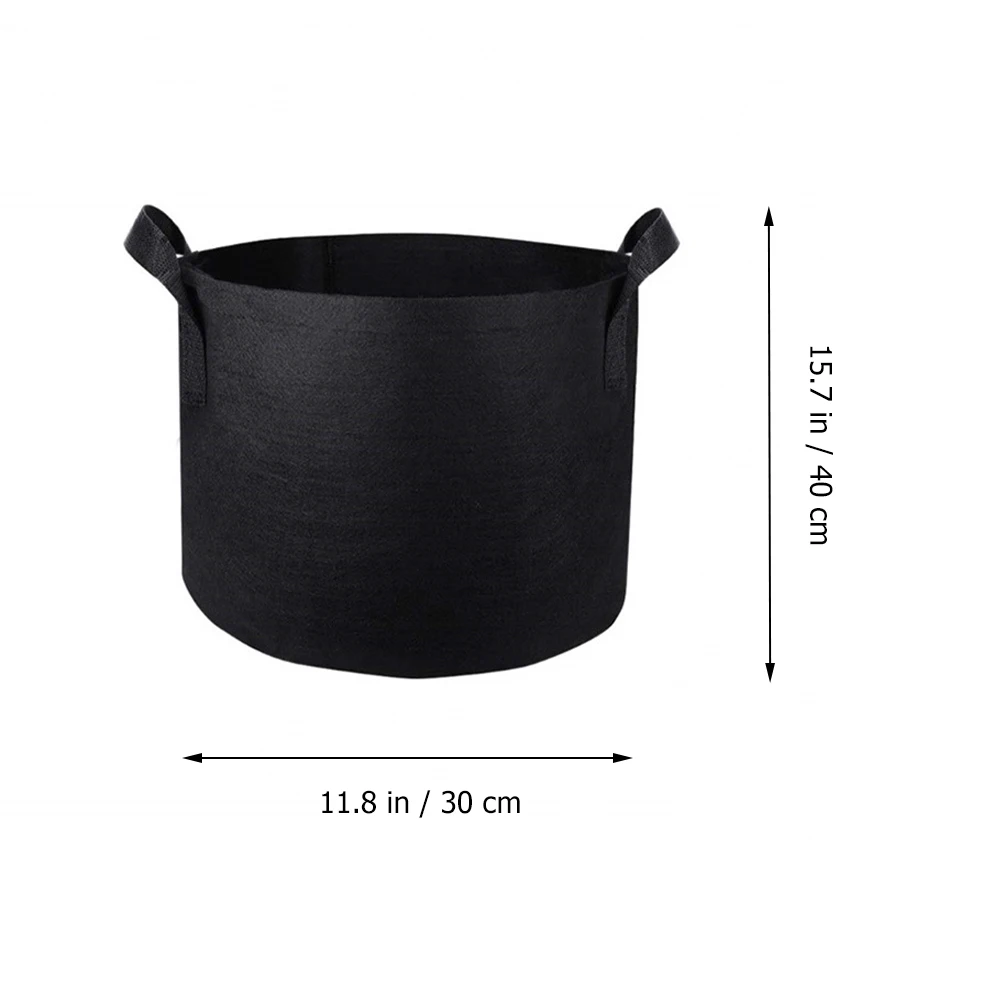 3 Pcs Black Planting Bag Vegetable Container Flower Pot Grow Potting Bags Non-woven Fabric Portable
3 Pcs Black Planting Bag Vegetable Container Flower Pot Grow Potting Bags Non-woven Fabric Portable