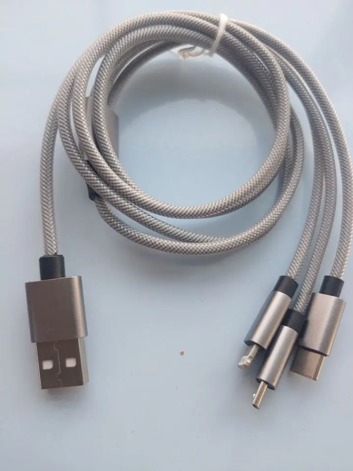 3 in1 Multi USB Charge Cable Fast Charging Wire 2.4A USB-A To Lightning/USB-C/Micro USB Universal Mobiles Phone Charge Cord
3 in1 Multi USB Charge Cable Fast Charging Wire 2.4A USB-A To Lightning/USB-C/Micro USB Universal Mobiles Phone Charge Cord