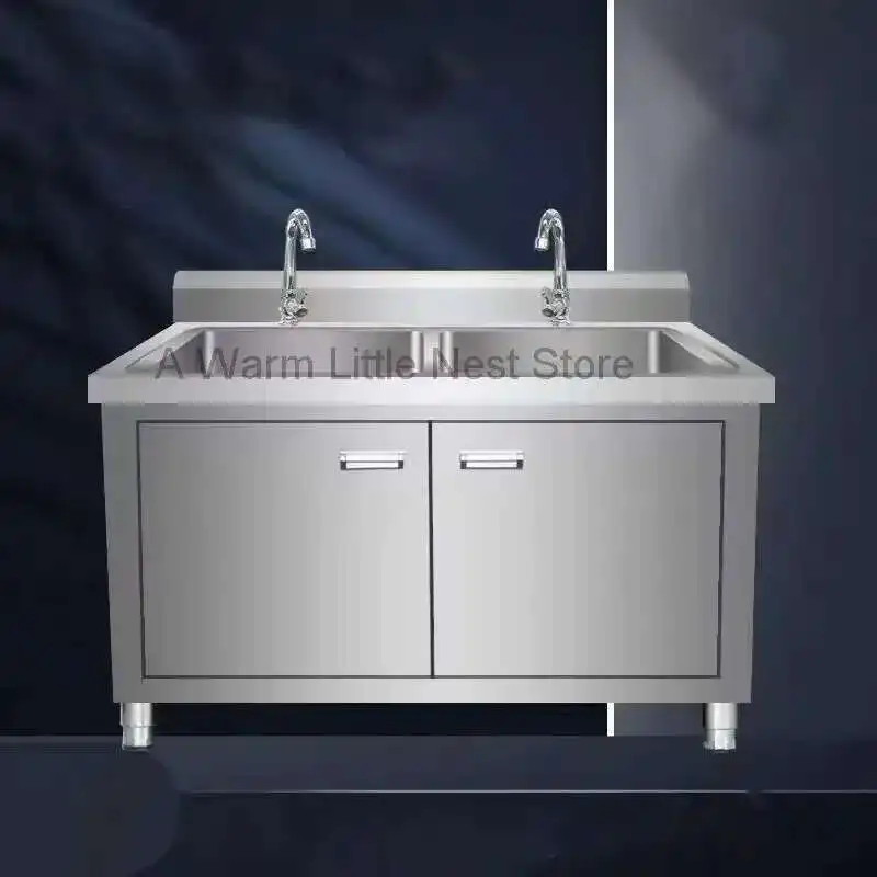 Floor-standing Integrated Vegetable Washbasin Stainless Steel Kitchen Sink Cabinets Commercial Kitchen Washing Sink with Bracket
Floor-standing Integrated Vegetable Washbasin Stainless Steel Kitchen Sink Cabinets Commercial Kitchen Washing Sink with Bracket