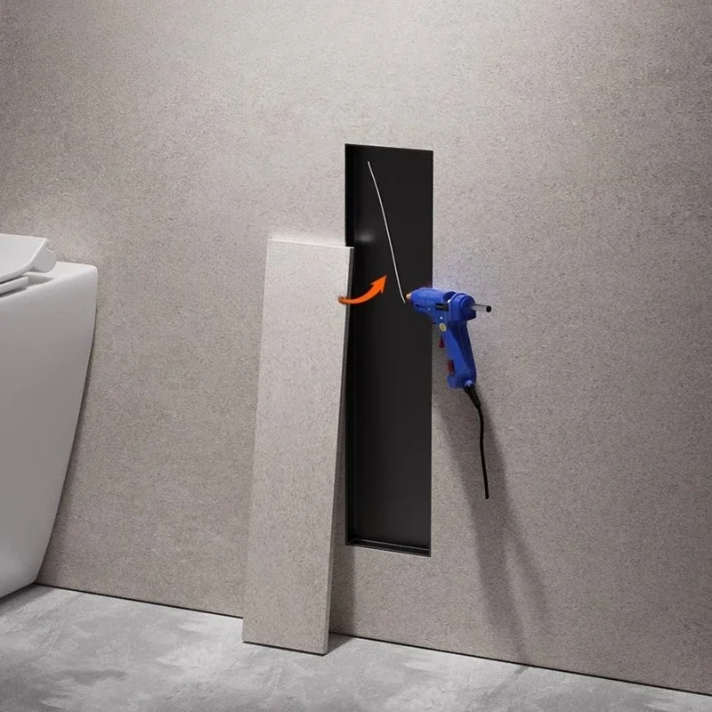 Toilet Concealed stainless steel niche Toilet brush Recessed trash can Toilet tissue box
Toilet Concealed stainless steel niche Toilet brush Recessed trash can Toilet tissue box