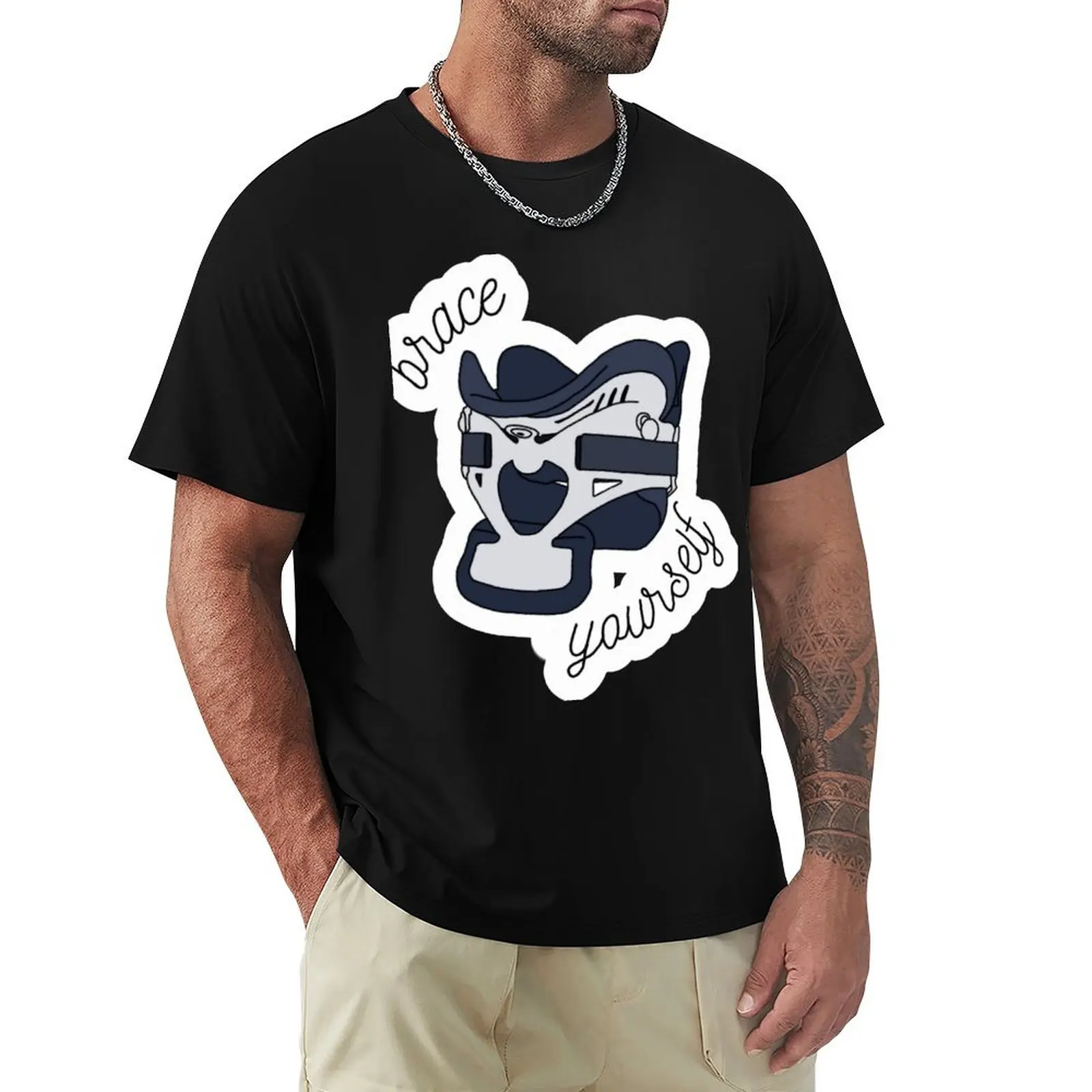Brace Yourself Cervical Collar T-Shirt Daily Work Short Sleeve Top
Brace Yourself Cervical Collar T-Shirt Daily Work Short Sleeve Top
