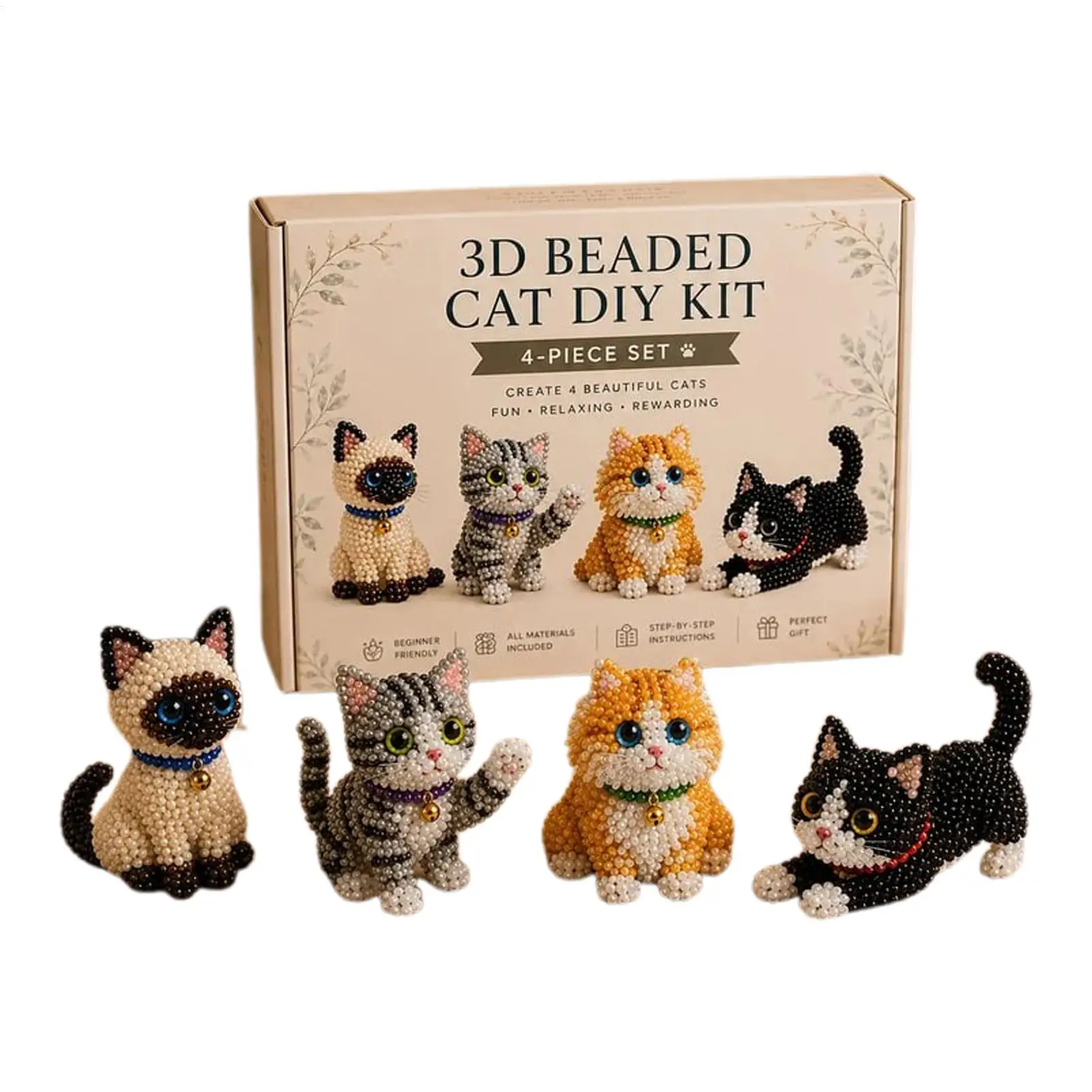 DIY Animal Beading Kits Tiny Fun Craft Set Animal Beading Craft Set For Kid Boys Girls Children Teens Adult Women Men Desk
DIY Animal Beading Kits Tiny Fun Craft Set Animal Beading Craft Set For Kid Boys Girls Children Teens Adult Women Men Desk