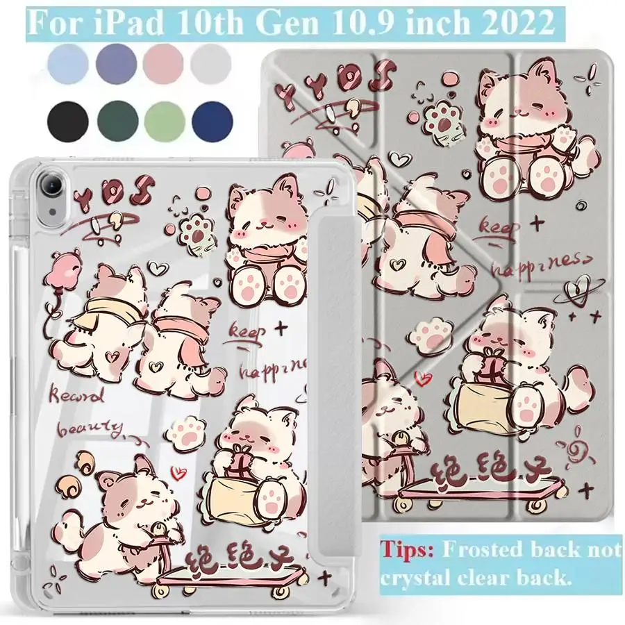 Holder Cover Tablet Case For iPad Pro 11th 10th 9th 8th 7th 12.9inch Air 4 5 M3 M2 M4 11inch Mini 6 7 Pro 2025 Y-Fold Cute Cat
Holder Cover Tablet Case For iPad Pro 11th 10th 9th 8th 7th 12.9inch Air 4 5 M3 M2 M4 11inch Mini 6 7 Pro 2025 Y-Fold Cute Cat