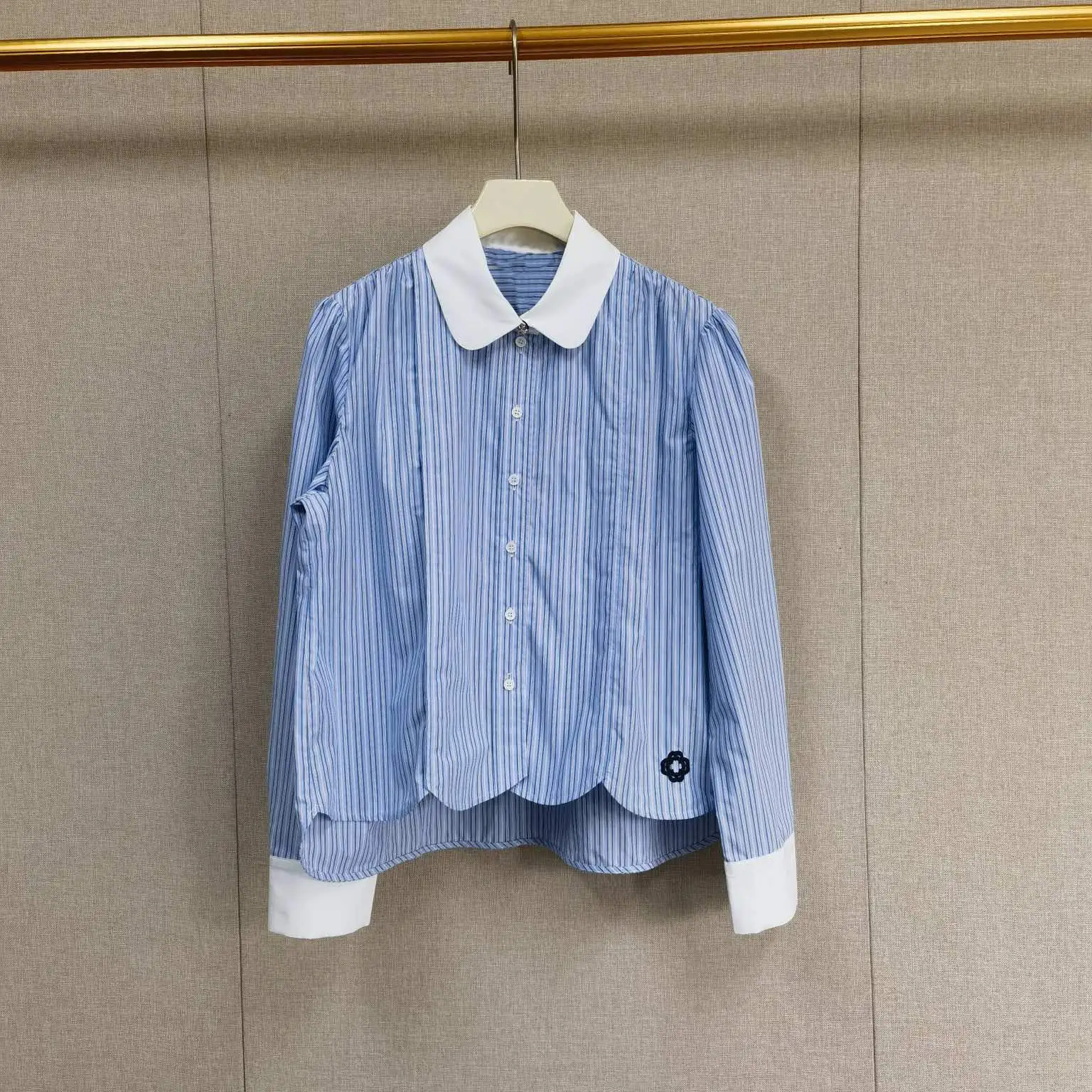 Sweet Spring Summer New Style Cheeky Color Block Small Collar Vertical Stripes Embroidery Shirt Top Women's Loose Fit Cotton ...
Sweet Spring Summer New Style Cheeky Color Block Small Collar Vertical Stripes Embroidery Shirt Top Women's Loose Fit Cotton ...