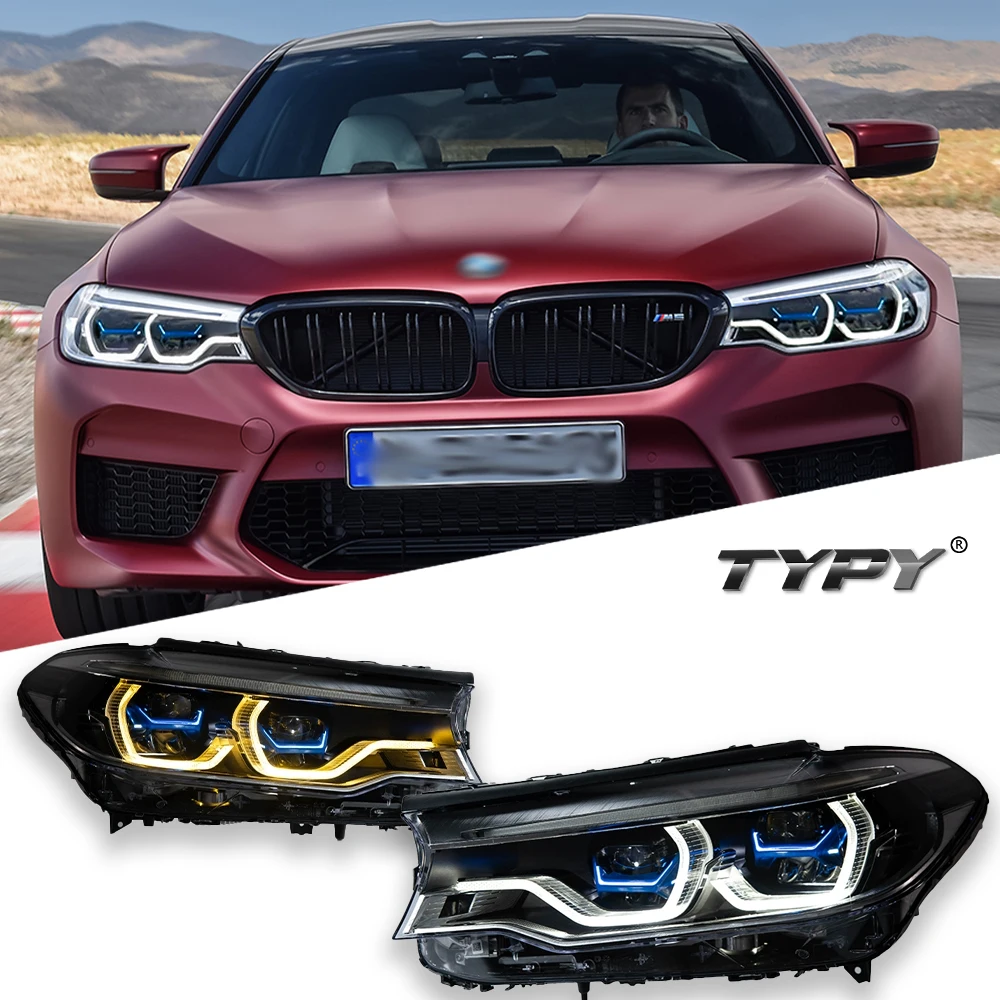 Автомобильные фары для BMW 5 серии G30 G38, 2018-2020, обновление, модифицированное для нового DRL, динамический указатель поворота, светодиодные фары, автоаксессуары
Автомобильные фары для BMW 5 серии G30 G38, 2018-2020, обновление, модифицированное для нового DRL, динамический указатель поворота, светодиодные фары, автоаксессуары