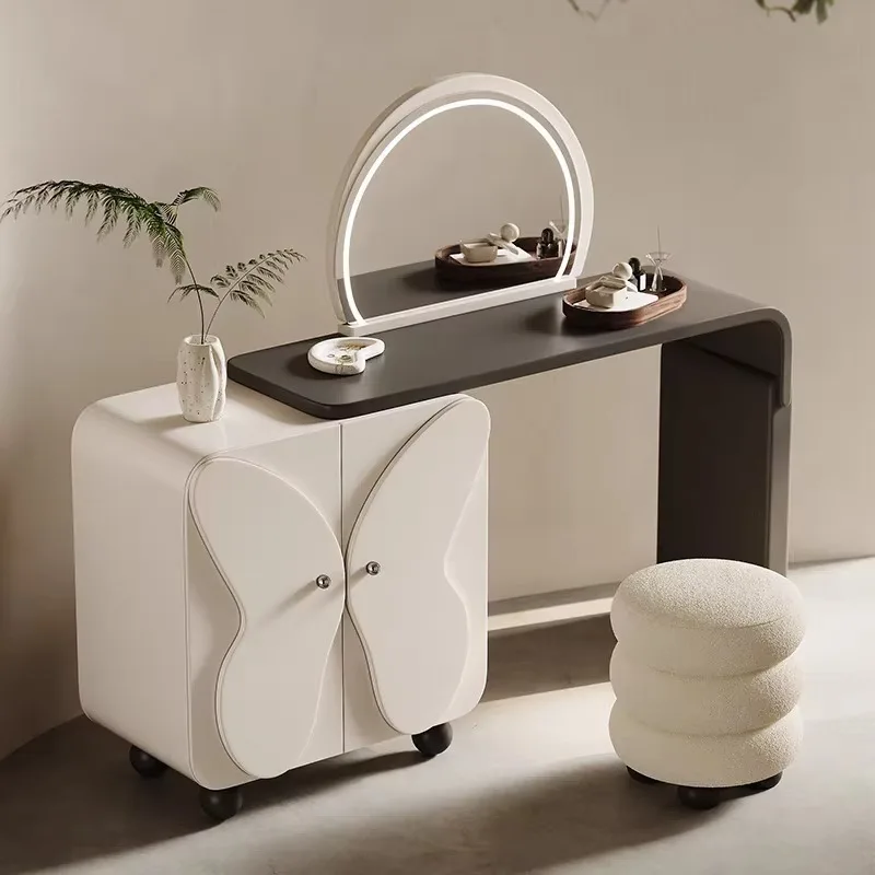 Modern Bedroom Storage Cabinet with Lighted Makeup Mirror Solid Wood Butterfly Door Dressing Table for Living Room
Modern Bedroom Storage Cabinet with Lighted Makeup Mirror Solid Wood Butterfly Door Dressing Table for Living Room