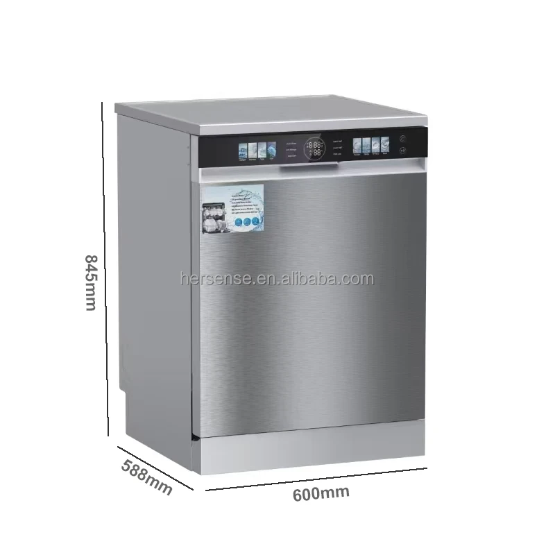 Auto Stainless Steel High Quality 220V Inverter Large Dish Washer 16 Sets Kitchen Appliances Simple Operate 60CM Width Built in
Auto Stainless Steel High Quality 220V Inverter Large Dish Washer 16 Sets Kitchen Appliances Simple Operate 60CM Width Built in