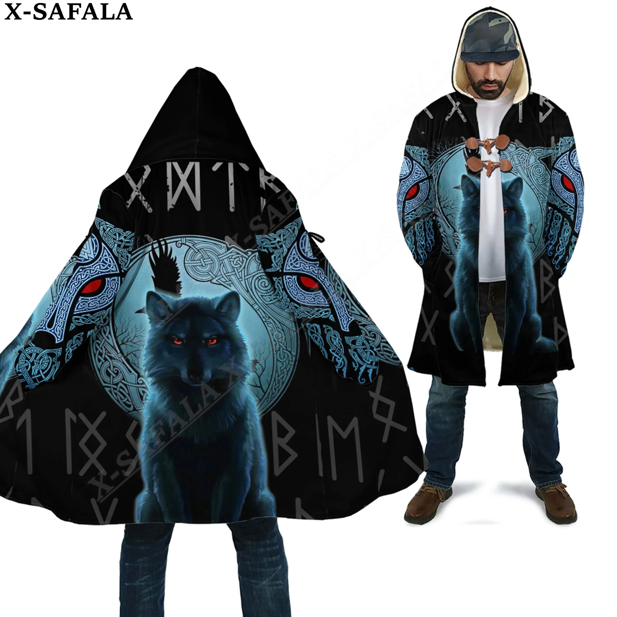 Tattoo Symbol Viking Odin Dragon Wolf Bear Raven Overcoat Coat 3D Print Thick Warm Hooded Cloak Men Windproof Fleece Unisex-4
Tattoo Symbol Viking Odin Dragon Wolf Bear Raven Overcoat Coat 3D Print Thick Warm Hooded Cloak Men Windproof Fleece Unisex-4