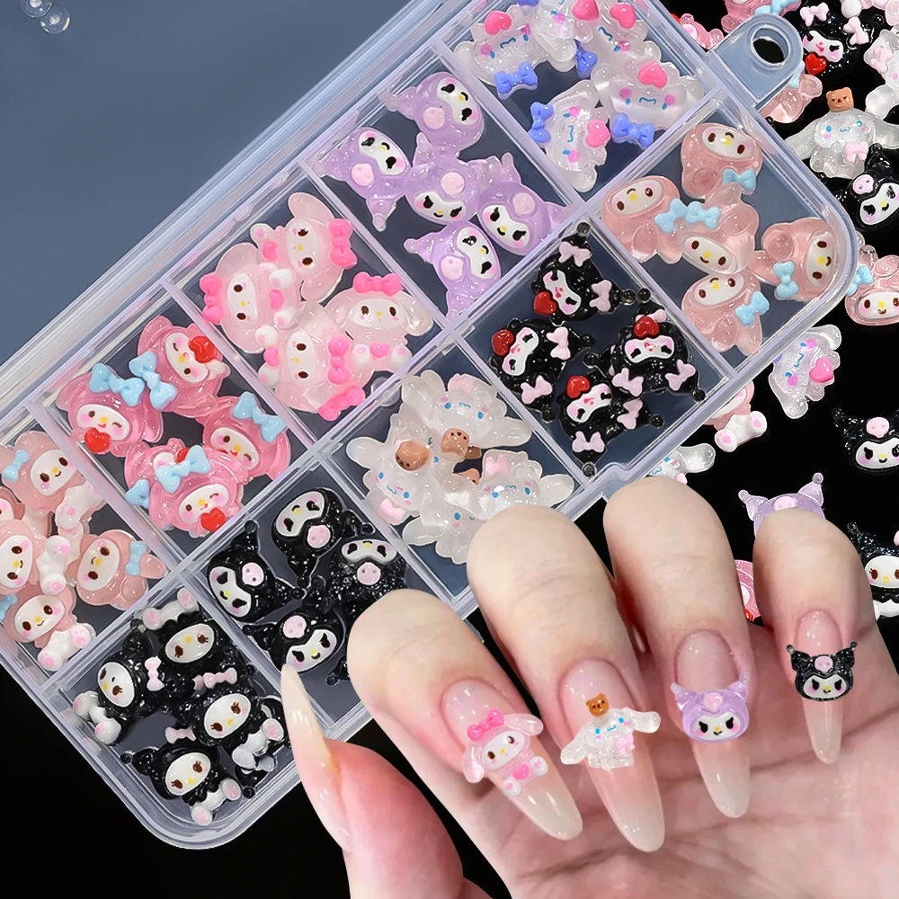 50pcs/box Mix Kuromi Melody Cinnamoroll Nail Charms Cartoon Transparent/Frosted Resin Nail Decora DIY Mobile Phone Case Crafts#
50pcs/box Mix Kuromi Melody Cinnamoroll Nail Charms Cartoon Transparent/Frosted Resin Nail Decora DIY Mobile Phone Case Crafts#