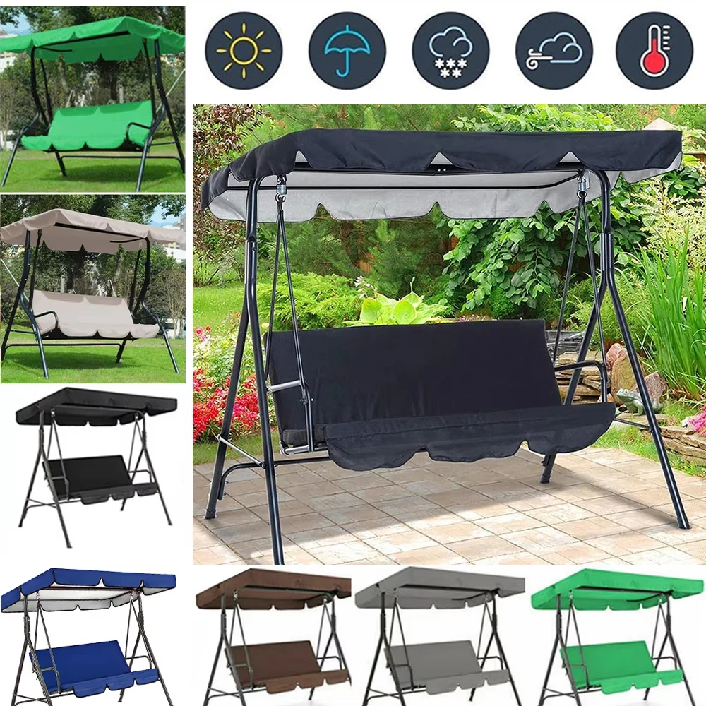 210D Coating Uv-Resistant Waterproof Garden Chairs Patio Swing Cover Set Swing Canopy Seat Top Awning Sunroof &Seat Covers Set
210D Coating Uv-Resistant Waterproof Garden Chairs Patio Swing Cover Set Swing Canopy Seat Top Awning Sunroof &Seat Covers Set