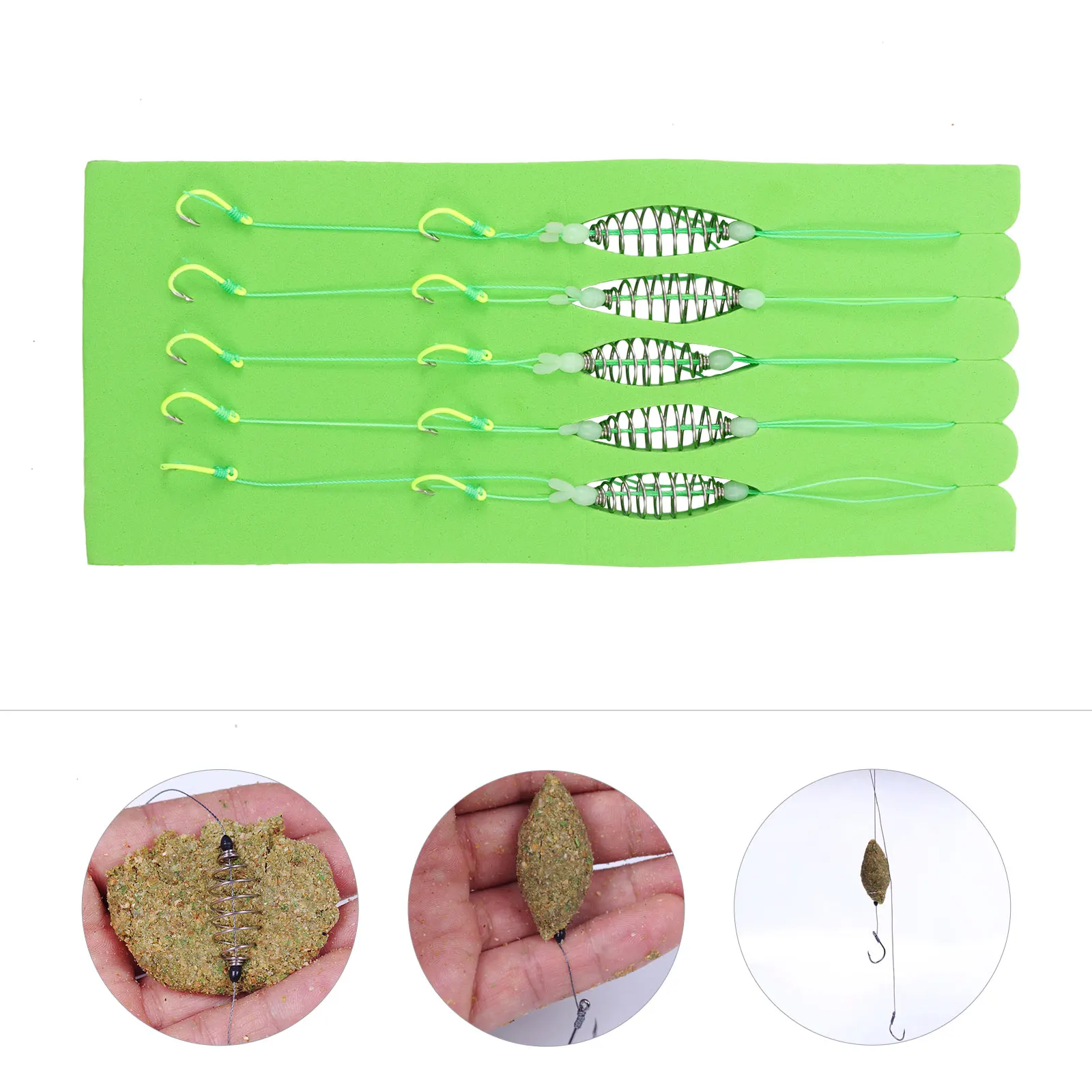 5Pcs Anti-winding Hooks Durable PE Silicone Spring Feeder Hook Steel Fishing Accessories for Eel Trap
5Pcs Anti-winding Hooks Durable PE Silicone Spring Feeder Hook Steel Fishing Accessories for Eel Trap