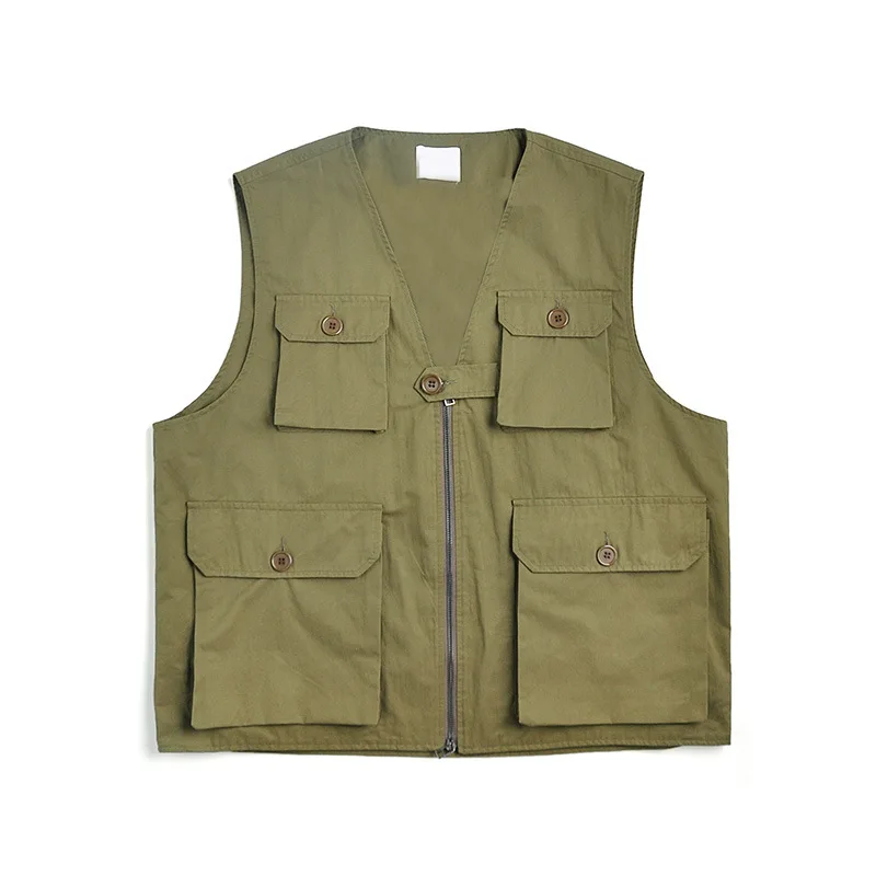 New Spring/Autumn High Capacity Multi-pocket Retro Work Waistcoat Male Outdoor Leisure Loose Hiking Trekking Vest With Buttons
New Spring/Autumn High Capacity Multi-pocket Retro Work Waistcoat Male Outdoor Leisure Loose Hiking Trekking Vest With Buttons