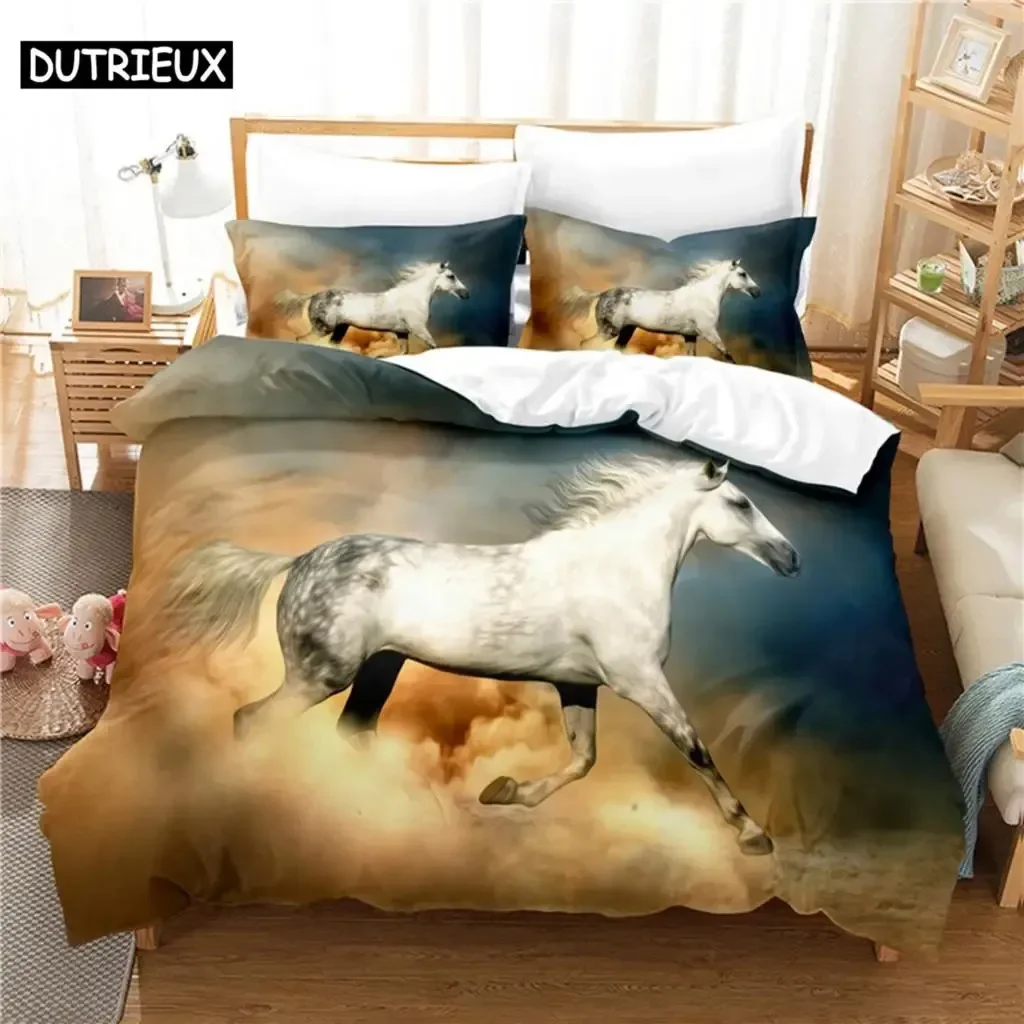 Fine Horse Bedding Set Duvet Cover Set 3d Bedding Digital Printing Bed Linen Queen Size Bedding Set Fashion Design
Fine Horse Bedding Set Duvet Cover Set 3d Bedding Digital Printing Bed Linen Queen Size Bedding Set Fashion Design