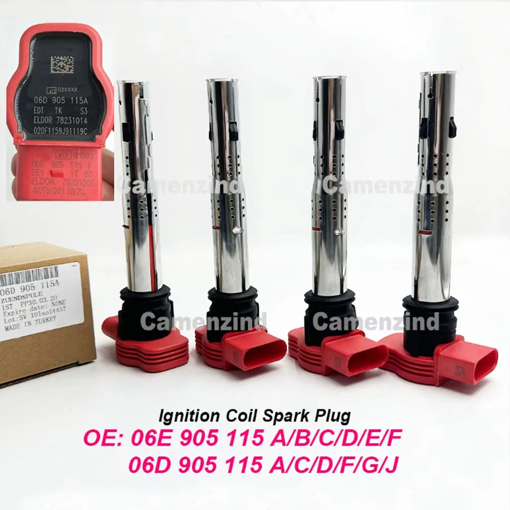 4x Ignition Coil 0221604800 06E905115E 06D905115G 06D905115A 06E905115F 06E905115C For A3 A4 A5 A6 Q3 Q5 Allroad TT 2.0T L4
4x Ignition Coil 0221604800 06E905115E 06D905115G 06D905115A 06E905115F 06E905115C For A3 A4 A5 A6 Q3 Q5 Allroad TT 2.0T L4