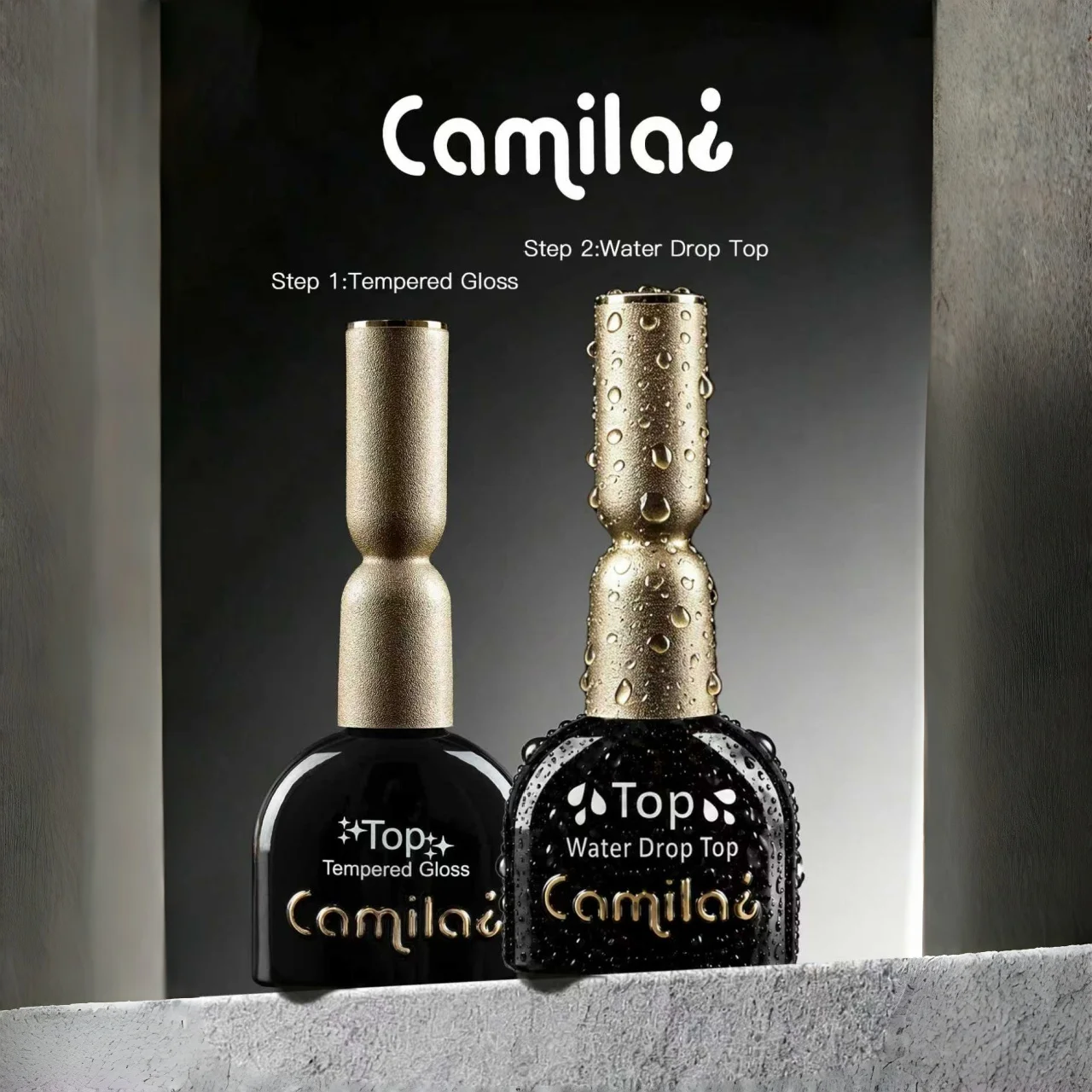 Camila¿ 2Pcs Top Coat Set - Tempered Gloss + Water Drop No Wipe UV LED Gel Nail Polish HEMA Free Sealer
Camila¿ 2Pcs Top Coat Set - Tempered Gloss + Water Drop No Wipe UV LED Gel Nail Polish HEMA Free Sealer