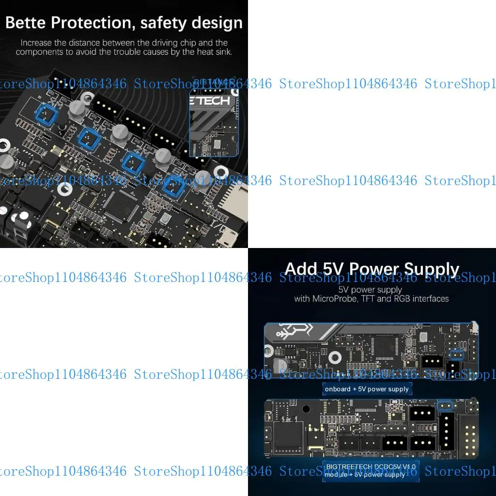 5ASD модернизирован для Ender3 SKR Mini E3 v3.0 Плата управления + Micropbobe V2 Auto Выравнивание 
5ASD модернизирован для Ender3 SKR Mini E3 v3.0 Плата управления + Micropbobe V2 Auto Выравнивание