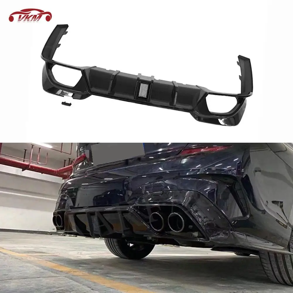 Rear Bumper Lip Diffuser Side Splitter with LED Bodykits Accessories For BMW 3 Series G20 G28 M Sport 2019- 2021 ABS Carbon Look
Rear Bumper Lip Diffuser Side Splitter with LED Bodykits Accessories For BMW 3 Series G20 G28 M Sport 2019- 2021 ABS Carbon Look