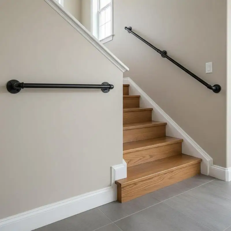 Free Shipping-Carbon Steel Staircase Banister 6FT For Loft Basement Hallway Industrial Wall Mount Design Round Corner Safety Rai
Free Shipping-Carbon Steel Staircase Banister 6FT For Loft Basement Hallway Industrial Wall Mount Design Round Corner Safety Rai