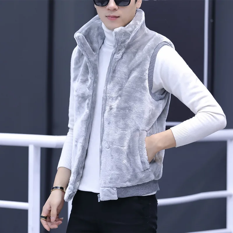 2024 Men's Stand Collar Imitation Fur Mink Fur Vest Autumn and Winter Slim Warm Hooded Vest
2024 Men's Stand Collar Imitation Fur Mink Fur Vest Autumn and Winter Slim Warm Hooded Vest