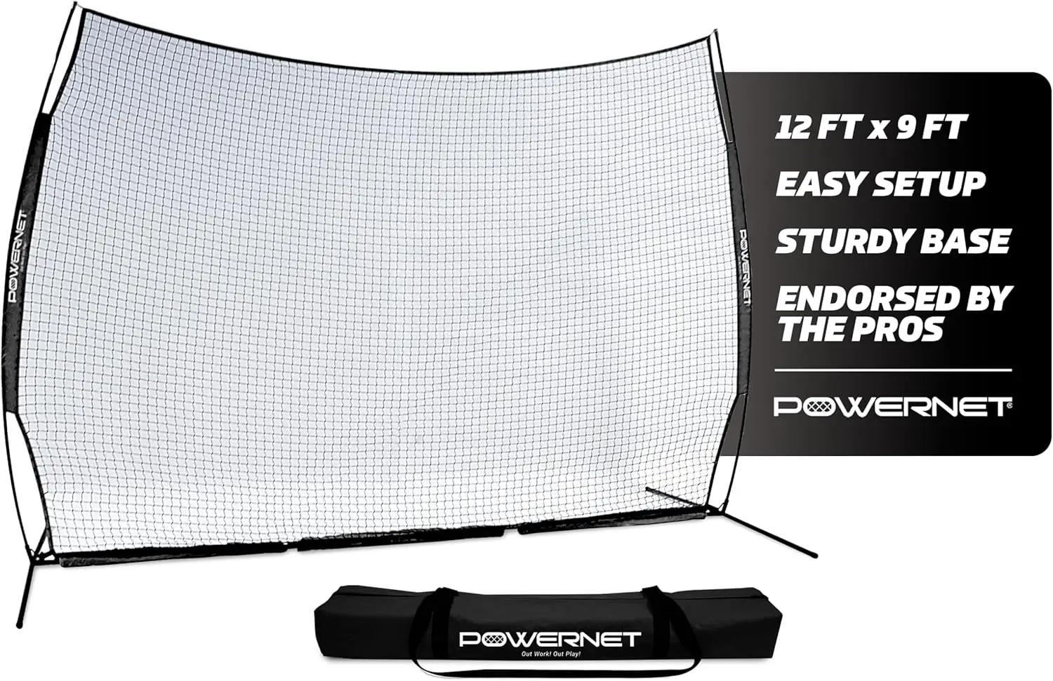 Portable Sports Rebounder Net - Backstop for Baseball, Softball, Soccer, Basketball, Lacrosse, Backyard & Garage Protection
Portable Sports Rebounder Net - Backstop for Baseball, Softball, Soccer, Basketball, Lacrosse, Backyard & Garage Protection