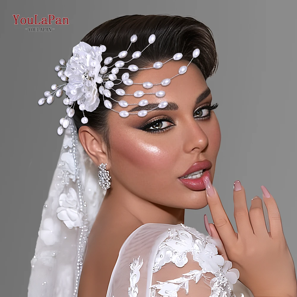 YouLaPan Handmade Beaded Headdress Bride Flower Hair Clip Wedding Women Side Comb Headpieces Silver Color Head Jewelry HP818
YouLaPan Handmade Beaded Headdress Bride Flower Hair Clip Wedding Women Side Comb Headpieces Silver Color Head Jewelry HP818