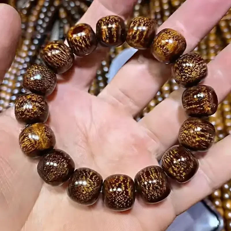 Papua Yagong Wooden Bracelet Dragon Scale Starry Sky Replaced Ailwood Bead Old Barrel Bead Men's Hand String High Oily Fragrance
Papua Yagong Wooden Bracelet Dragon Scale Starry Sky Replaced Ailwood Bead Old Barrel Bead Men's Hand String High Oily Fragrance