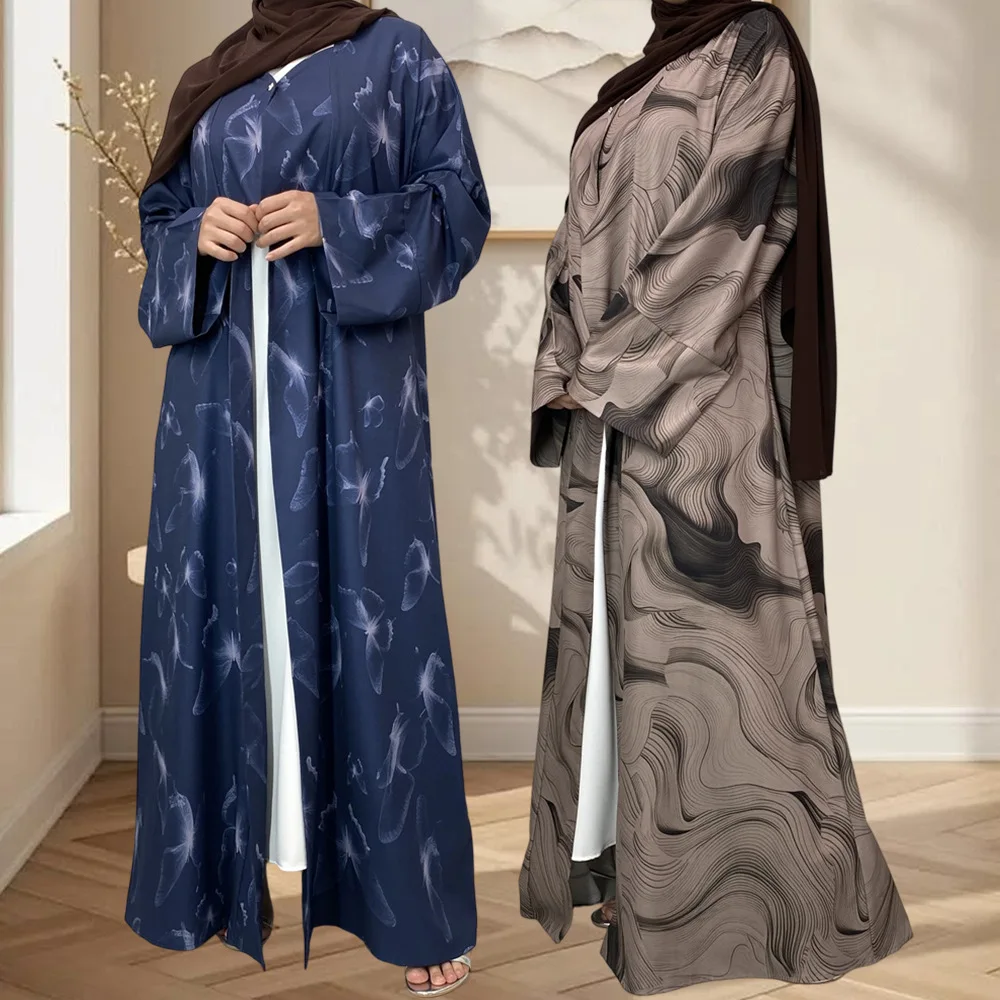Abaya Dress Women Muslim Print Dresses Cardigan Robe Open Abayas Dubai Saudi Arabic Vestidos Morocco Eid Ramadan Jalabiya
Abaya Dress Women Muslim Print Dresses Cardigan Robe Open Abayas Dubai Saudi Arabic Vestidos Morocco Eid Ramadan Jalabiya