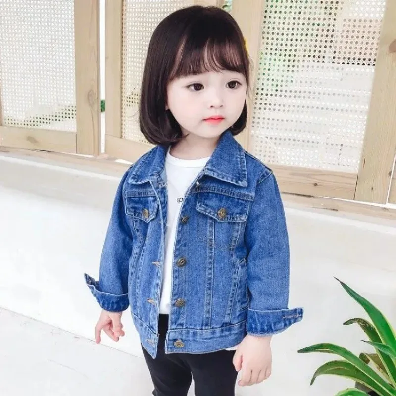 Spring and Autumn Baby Girl Denim Jacket New Fashionable Children's Casual Solid Color Collar Coat 90-130cm
Spring and Autumn Baby Girl Denim Jacket New Fashionable Children's Casual Solid Color Collar Coat 90-130cm