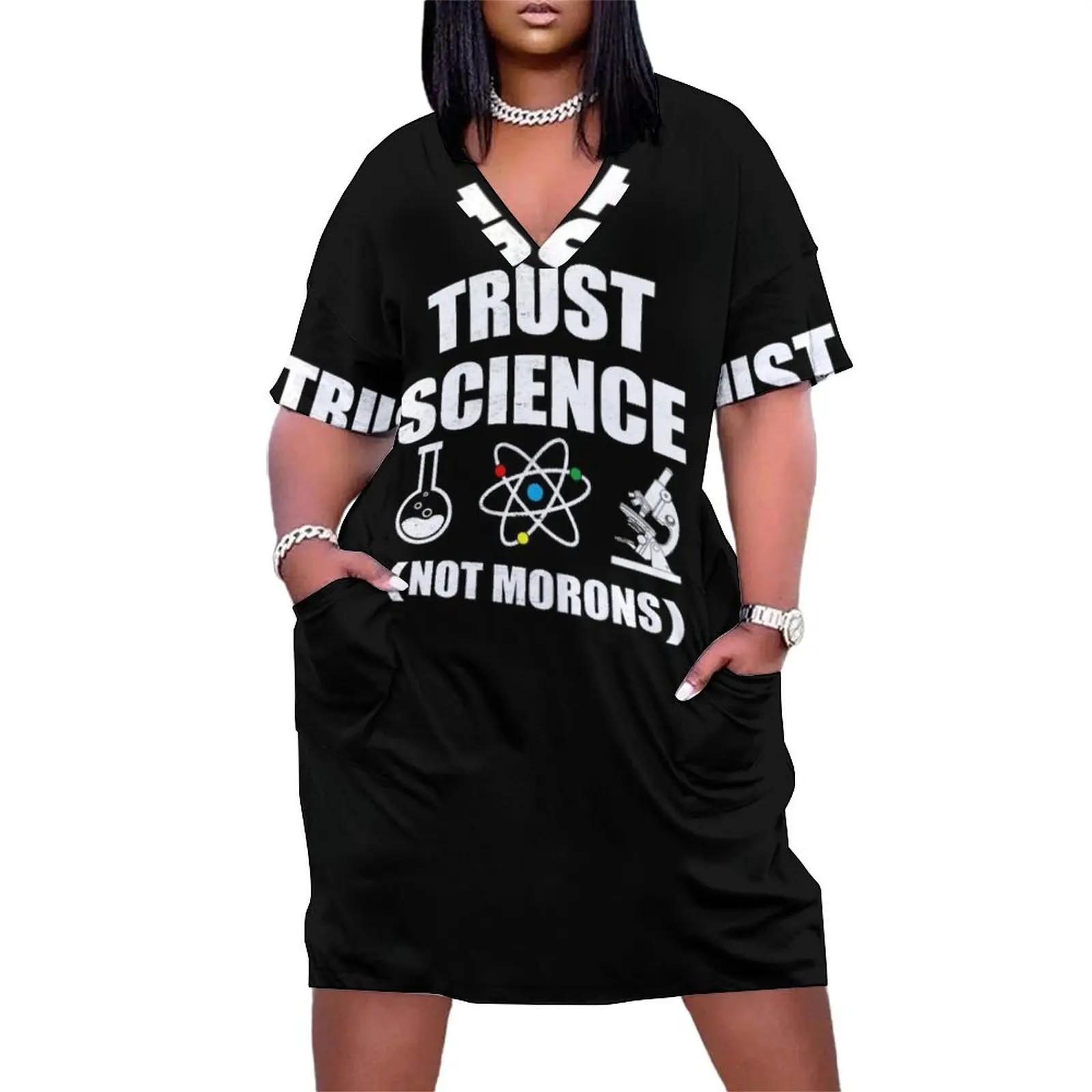 TRUST SCIENCE NOT MORONS Loose Pocket Dress dress summer 2025 women Clothing Women's evening dress
TRUST SCIENCE NOT MORONS Loose Pocket Dress dress summer 2025 women Clothing Women's evening dress
