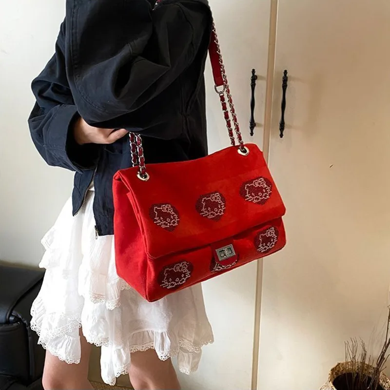 Sanrio Hello Kitty Korean Version Versatile Casual Tote Bag Large Capacity College Style Shoulder Bag Women New Commuter Handbag
Sanrio Hello Kitty Korean Version Versatile Casual Tote Bag Large Capacity College Style Shoulder Bag Women New Commuter Handbag