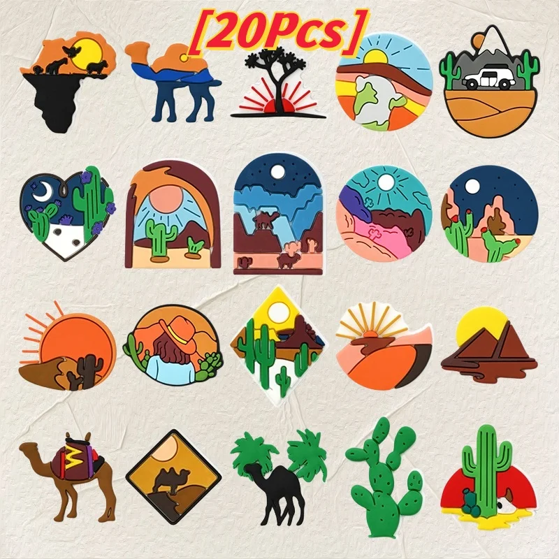 20Pcs Unique Desert Travel Shoe Buckle Beautiful Scene Cactus Camel Sand Landscape PVC Shoe Charms Pretty Holiday Gifts
20Pcs Unique Desert Travel Shoe Buckle Beautiful Scene Cactus Camel Sand Landscape PVC Shoe Charms Pretty Holiday Gifts