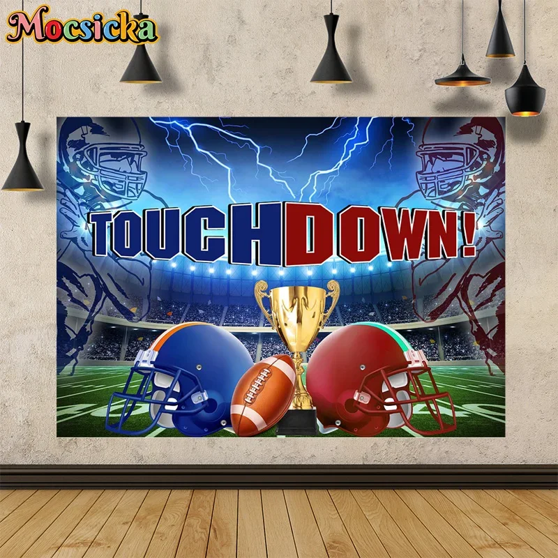 Mocsicka Touch Down Photography Backdrop Rugby Match Background Boys Birthday Party Indoor Photo Tablecloth Banner Studio Props
Mocsicka Touch Down Photography Backdrop Rugby Match Background Boys Birthday Party Indoor Photo Tablecloth Banner Studio Props