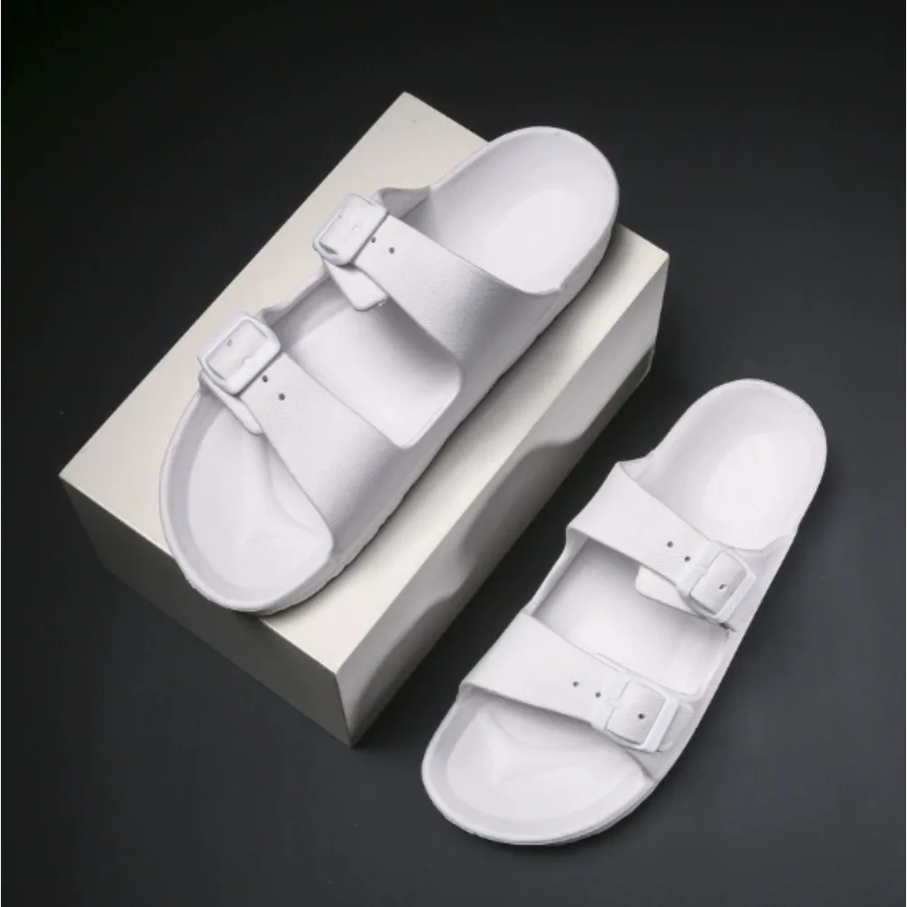 EVA Slippers Men's Summer New Casual Belt Buckle Beach Flip Flops Men and Women Designer Shoes Indoor Couple Bathroom Slippers
EVA Slippers Men's Summer New Casual Belt Buckle Beach Flip Flops Men and Women Designer Shoes Indoor Couple Bathroom Slippers